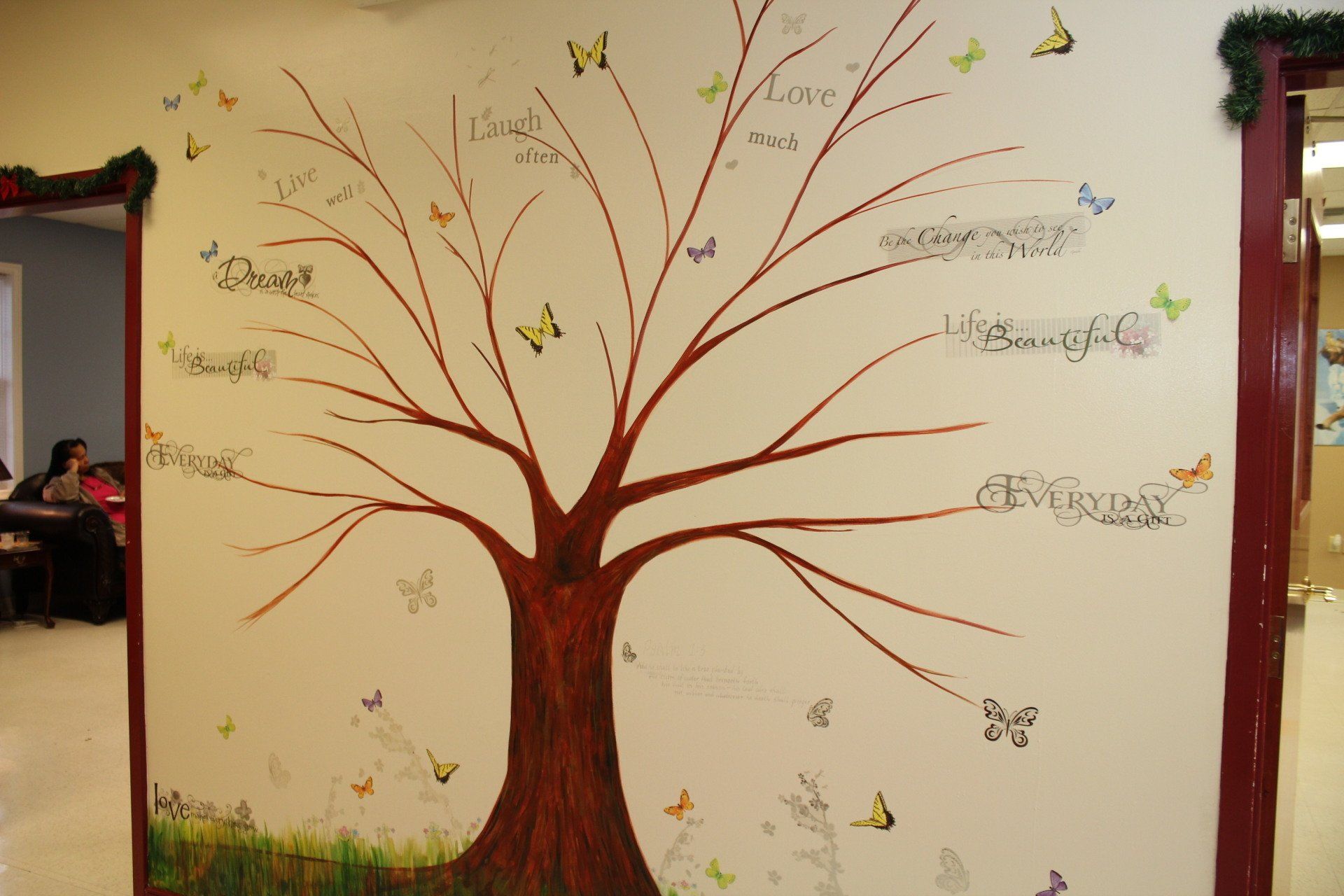 Virginia - Tree Painting on a Wall in Richmond, VA Virginia - Tree Painting on a Wall in Richmond, VA