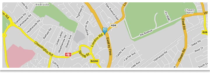 Fillers - Epsom - El Sol - Map