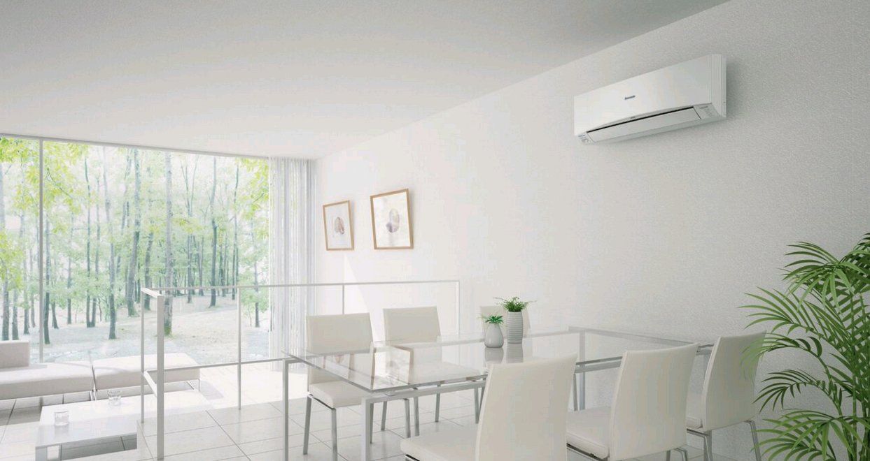 Panasonic air conditioner in dining room