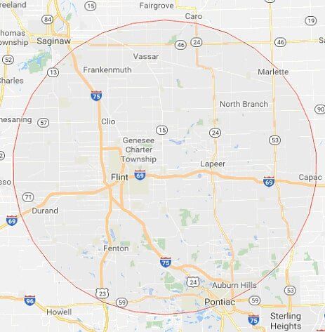 Service Area Map - JD Appliance Service in Davison, MI Service Area Map - JD Appliance Service in Davison, MI