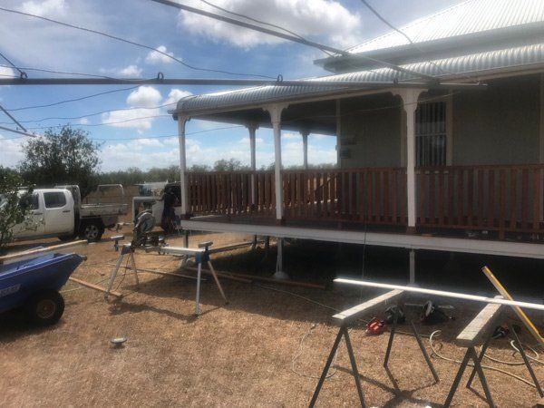 outdoor house deck