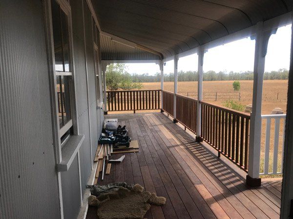 wooden deck