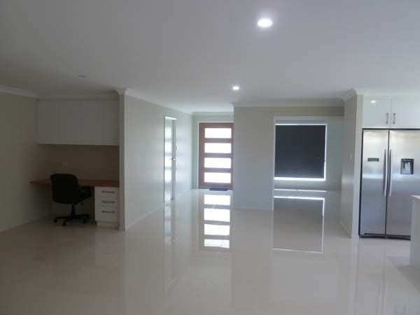 modern open-concept living space