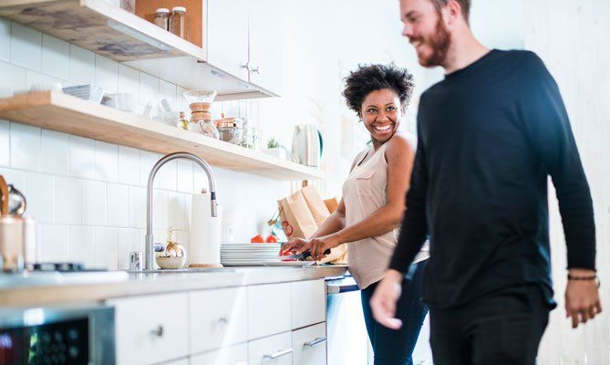 couple at home