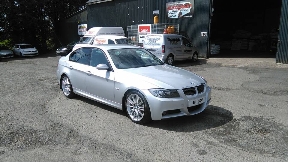 white coloured car