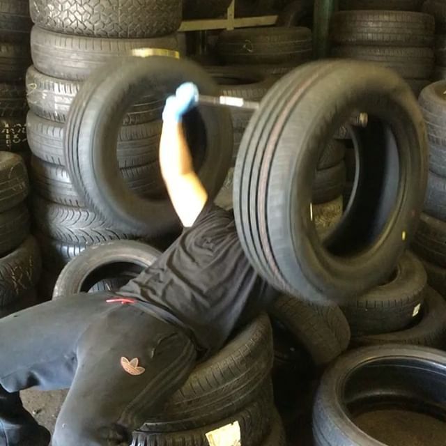 old car tyre