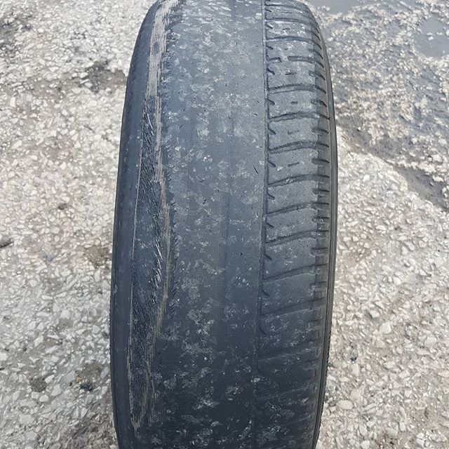 old car tyre