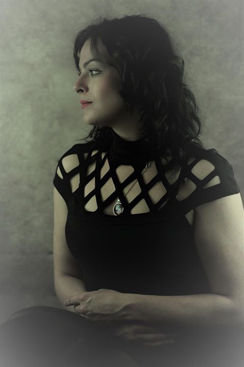 A woman posing