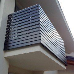 parapetto in alluminio per balcone