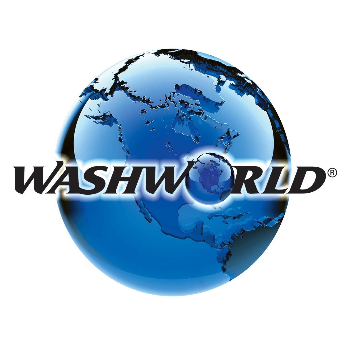 Washworld globe logo