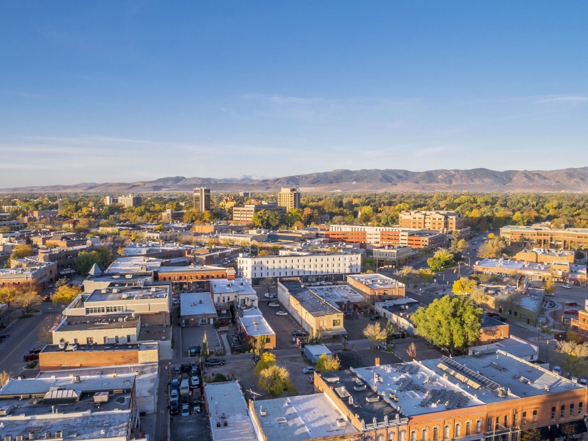 Above view of Fort Collins, CO