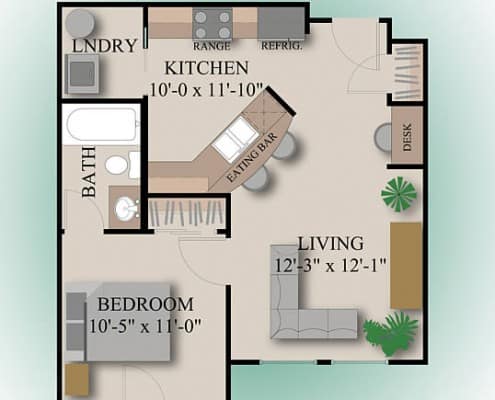 Westpark Apartments near csu -floor plans