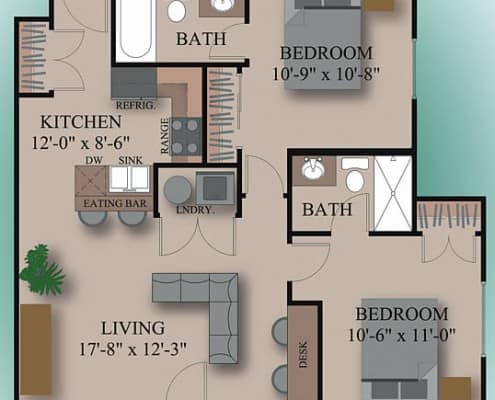 Westpark Apartments near csu -floor plans