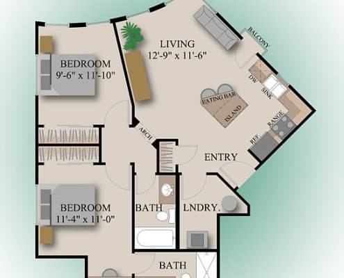 Westpark Apartments near csu - floor plans