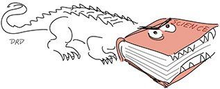 Science Book Alligator
