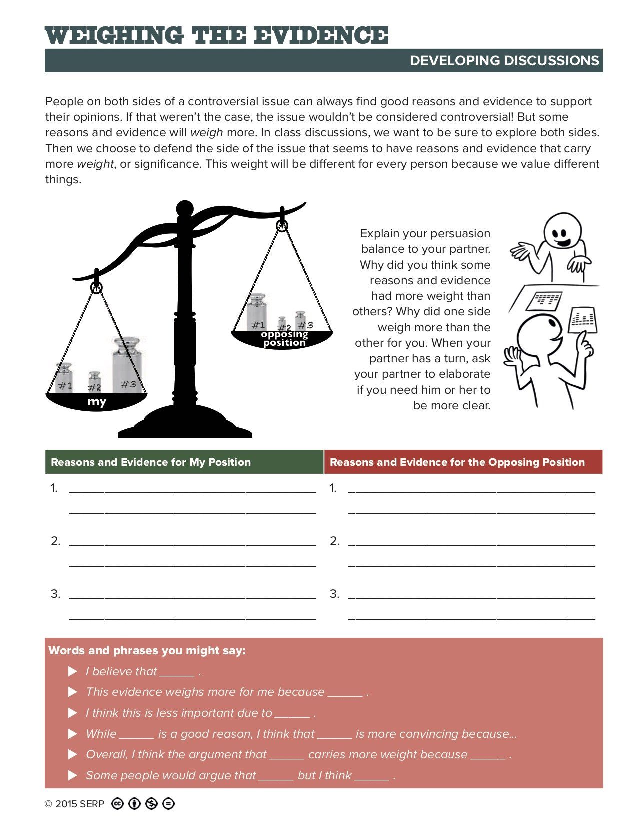 Download Weighing the Evidence Weighing the Evidence