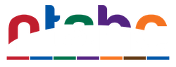 A colorful logo for a company called ntaka