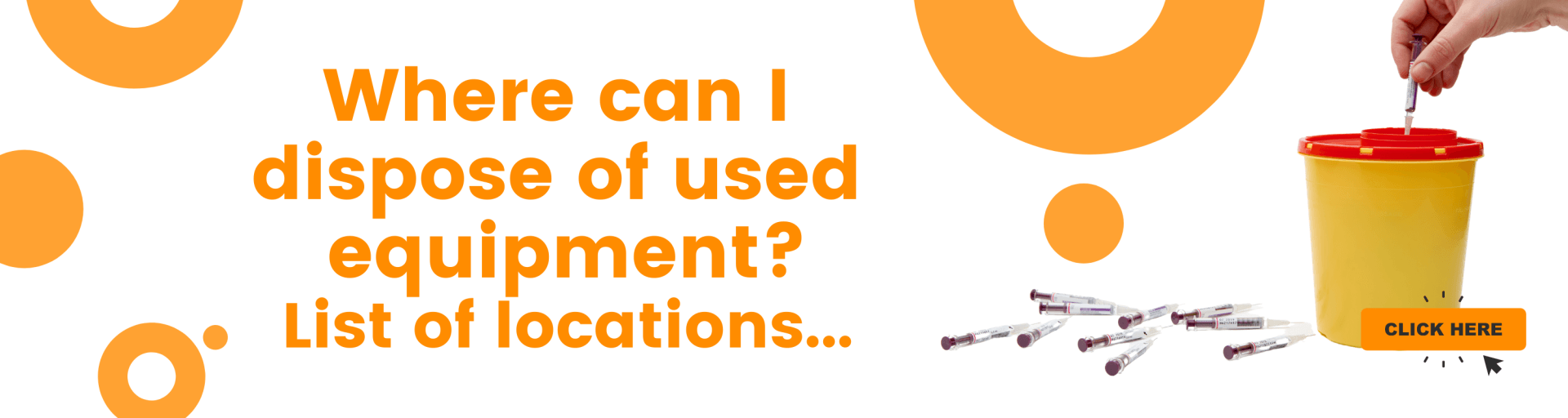 Where can i dispose of used equipment list of locations