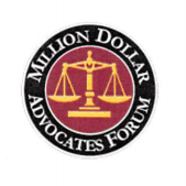 Logo of the Million Dollar Advocates Forum. 
