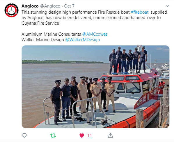 fire fighting boat