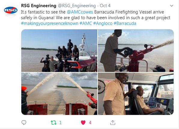 fire boat twitter post