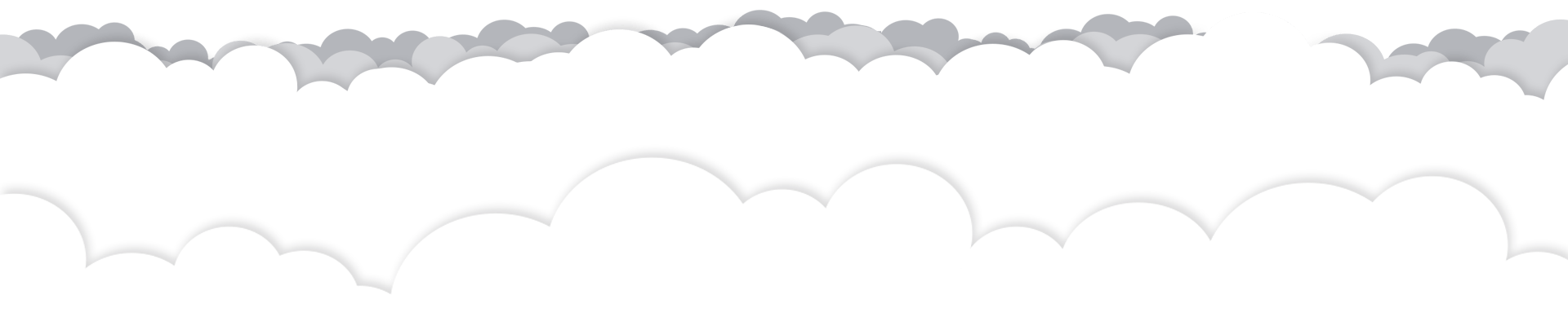 Clouds in the sky, light gray and white.