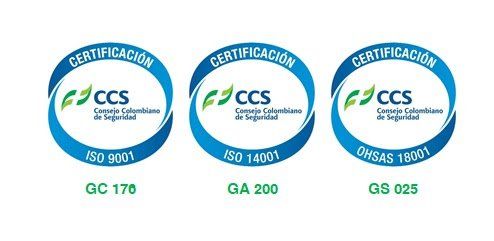 Se muestran tres logotipos CCS sobre un fondo blanco.