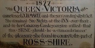 Loch Maree plaque
