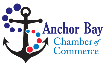 A logo for the anchor bay chamber of commerce