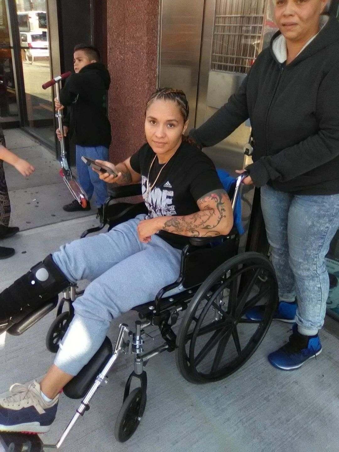 woman in wheelchair
