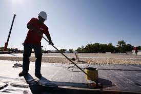 sealing roof on commercial building
