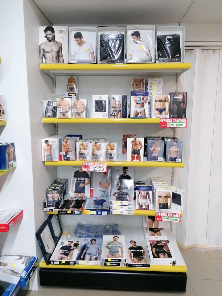 vendita di biancheria intima per uomo