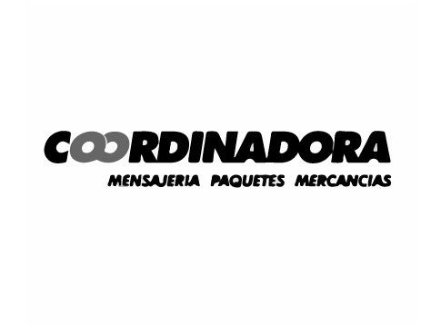 Un logotipo en blanco y negro para una empresa llamada coordinadora.