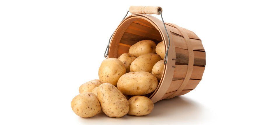 frying potatoes
