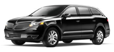 Black Lincoln MKT SUV on a white background.