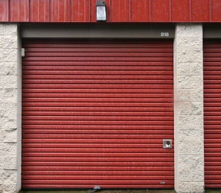 Red Roll Up Doors — Site Tour in Keizer, OR Red Roll Up Doors — Site Tour in Keizer, OR