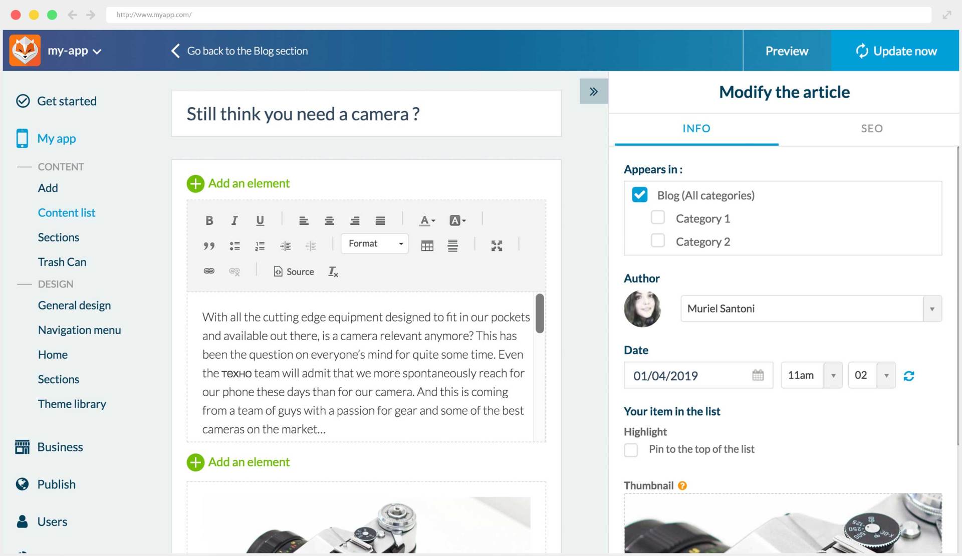 ระบบ CMS | Content Management System ระบบ CMS | Content Management System | ฟีเจอร์ | โมบายแอปพร้อมใช้ | เครื่องมือสร้างแอป