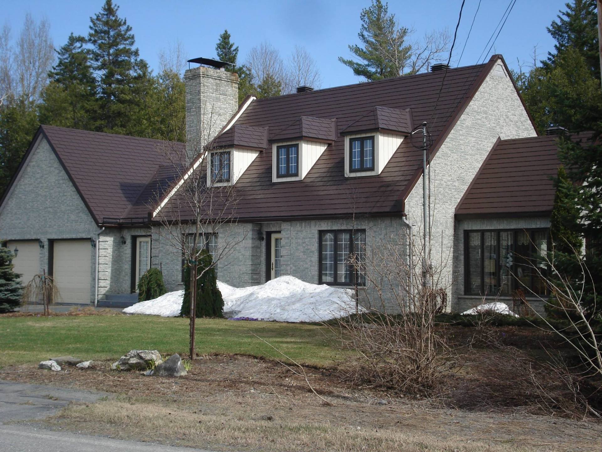 Colonial Brown Metal Shake Roof Edmonton Alberta