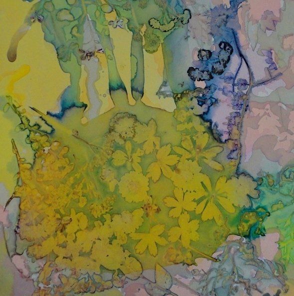 Fine Art, Flowers, Yellow, Contemporary Art, Painting, David Booth Royal Society of Sculptors, commission, commissions public and private, British Based Sculptor, North West, Southport, London, exhibited nationally and internationally, curator commission