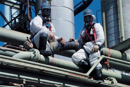 men at work inspecting for asbestos - Charleston, WV men at work inspecting for asbestos - Charleston, WV