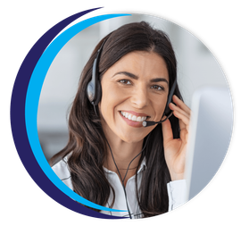 receptionist on phone