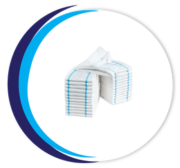 Stacks of adult diapers