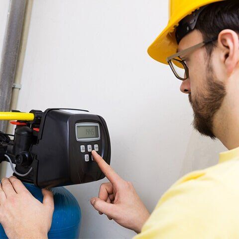 Plumber Testing Filtration System — Water Filtration in Bundaberg, QLD