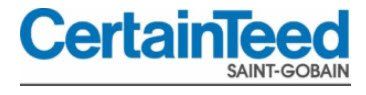 CertainTeed Saint-Gobain logo in blue and gray