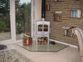 grey fireplace