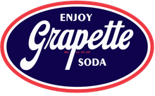 Enjoy Grapette Soda logo of grapette soda