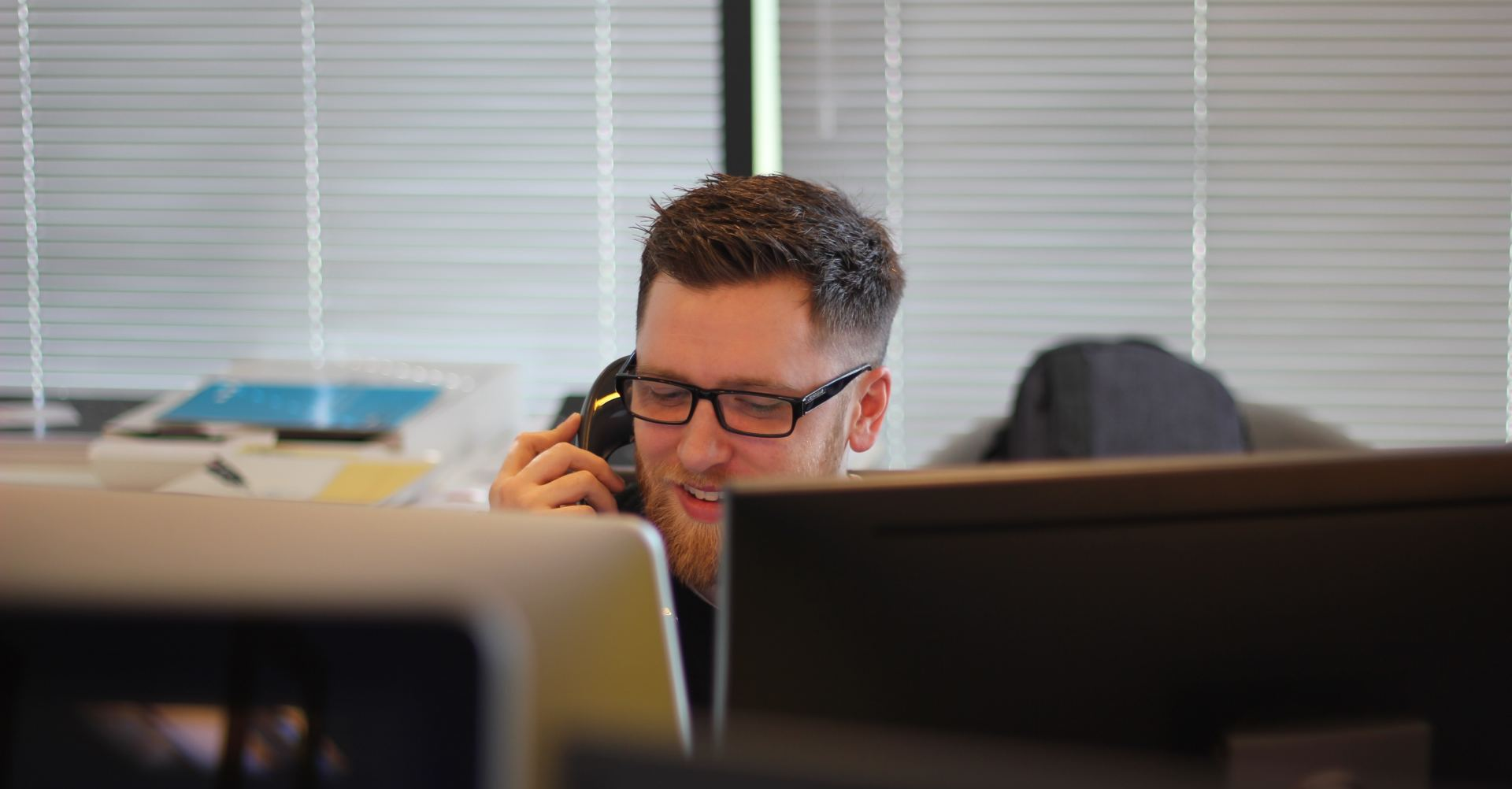 a man on a phone
