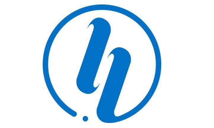 The letter h for the Hiretual logo is in a blue circle on a white background.
