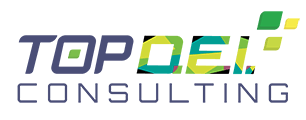 A logo for topdel consulting is shown on a white background