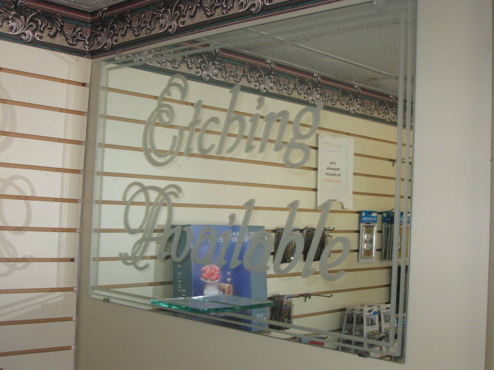 custom glass with writing on it